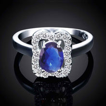 jewellery charms silver plated engagement ring Tetragonal crystal insets anel masculino bone FSPR 45 ELY