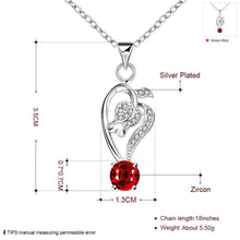 jewellery charms silver plated jewelry necklace women Hollow heart hanging stone colar vintage wedding ELY