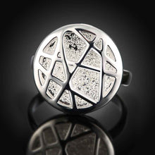 jewellery charms silver plated rings Circular hollow anillos bear 39 ELY