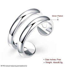 jewellery charms silver plated rings for men Two wire anel masculino wedding 38 ELY