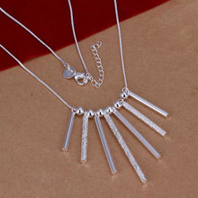 jewellery charms silver plated statement necklace Sever Column collar wedding354 ELY