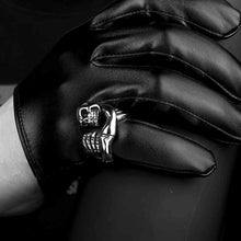 jewellery charms stainless steel ring skull shaped anel de ouro MAYAR 42 ELY