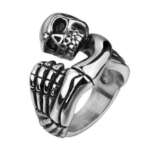 jewellery charms stainless steel ring skull shaped anel de ouro MAYAR 42 ELY