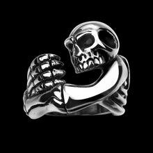jewellery charms stainless steel ring skull shaped anel de ouro MAYAR 42 ELY