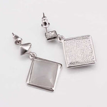 Gorgeous 18K Gold Plating earring Inverted quadrilateral stud pendientes bear margarida 138 ELY