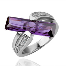 Gorgeous 18K Gold Plating engagement ring violetta bar Platinum Plated men ring bone145 ELY