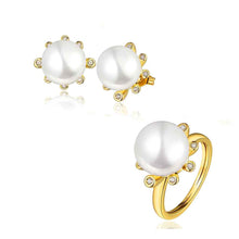 Gorgeous 18K Gold Plating jewelry set crystal beads necklace+earrings+ring african jewelry set168 ELY