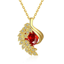 Gorgeous 18K Gold Plated pendant necklace Peacock tail maxi colar sport SKGN13 ELY