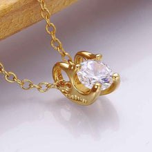 Gorgeous 18k gold plated necklace women heart stone crystal zircon colar feminino sport SMTPN8 1 ELY