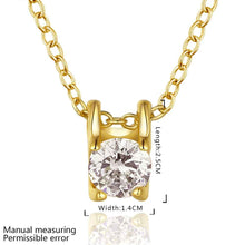 Gorgeous 18k gold plated necklace women heart stone crystal zircon colar feminino sport SMTPN8 1 ELY