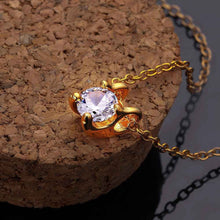 Gorgeous 18k gold plated necklace women heart stone crystal zircon colar feminino sport SMTPN8 1 ELY