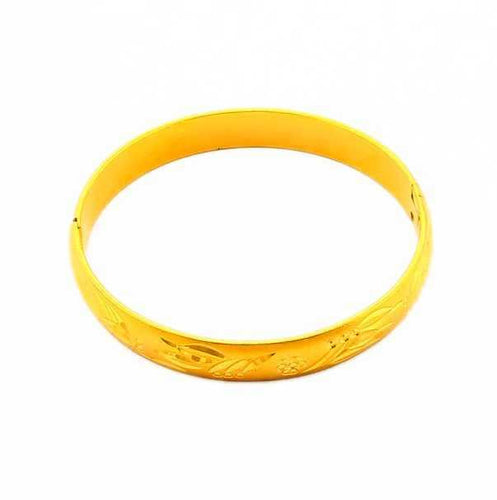 Gorgeous 24k gold plated charms bangle Women Wedding Bracelet joyas HBB 49 ELY