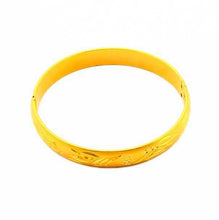 Gorgeous 24k gold plated charms bangle Women Wedding Bracelet joyas HBB 49 ELY