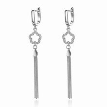 Gorgeous 925 silver earrings circle drop brinco jewelry 333 ELY