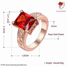 Gorgeous Austrian Crystal engagement ring Long packet crystal anillos bear wedding decoration ELY