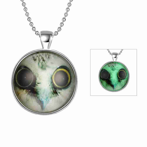 Gorgeous Glowing in the dark necklace men Little creature corrente de prata masculina love316 ELY