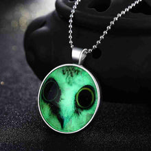 Gorgeous Glowing in the dark necklace men Little creature corrente de prata masculina love316 ELY