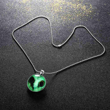 Gorgeous Glowing in the dark necklace men Little creature corrente de prata masculina love316 ELY