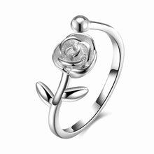 Gorgeous 925 Sterling Silver rings With flowers bague femme joias291 ELY