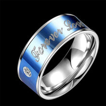 Gorgeous Titanium Steel Engagement rings Forever love anel ruby jewelry TSGR 97 ELY