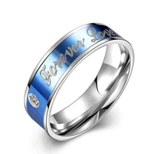 Gorgeous Titanium Steel Engagement rings Forever love anel ruby jewelry TSGR 97 ELY