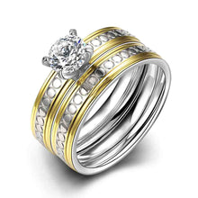 Gorgeous Titanium Steel rings Cross grain crystal anillo bijoux femme166 ELY