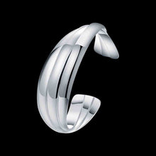 Gorgeous silver Bracelet & Bangle Triple Pieces women pulseras Hand Madeball SMTB 44 ELY