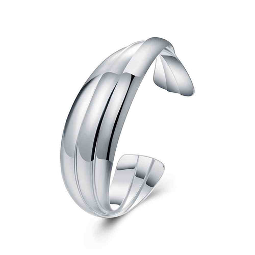 Gorgeous silver Bracelet & Bangle Triple Pieces women pulseras Hand Madeball SMTB 44 ELY