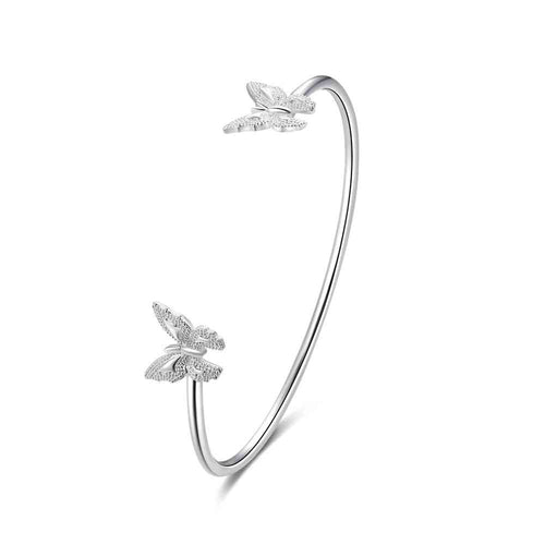 Gorgeous silver Butterfly men bracelet SMTB228 ELY