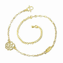 Gorgeous silver bracelet anklets Double Flower ankle bracelet diy HBA 1 ELY