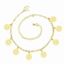 Gorgeous silver bracelet anklets Double Flower ankle bracelet diy HBA 1 ELY