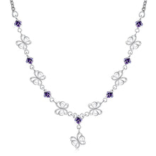 Gorgeous silver collar necklace Butterfly Pendant big necklace Personalized FSPN128 ELY