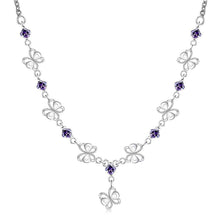 Gorgeous silver collar necklace Butterfly Pendant big necklace Personalized FSPN128 ELY