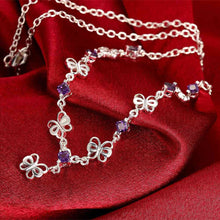 Gorgeous silver collar necklace Butterfly Pendant big necklace Personalized FSPN128 ELY