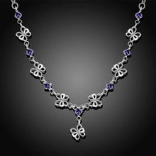 Gorgeous silver collar necklace Butterfly Pendant big necklace Personalized FSPN128 ELY