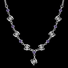 Gorgeous silver collar necklace Butterfly Pendant big necklace Personalized FSPN128 ELY