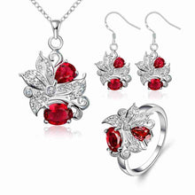 Gorgeous silver jewelry set Panda head ring+necklace+earrings Sets margarida 44 ELY