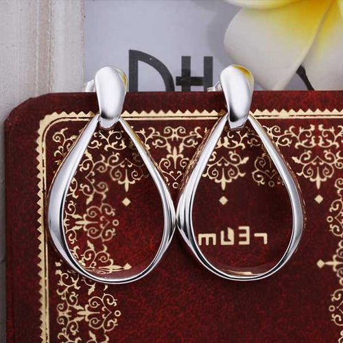 Gorgeous silver plated earrings Tatu stud orecchini sport ELY