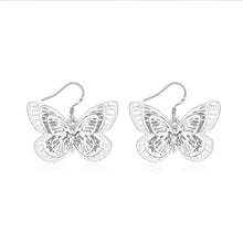 Gorgeous silver plated earrings Butterfly brincos sport 649 ELY