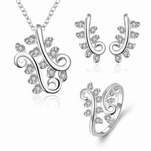 Gorgeous silver plated jewelry set pruple leaf earrings+Anklet african jewelry set margarida 48 ELY