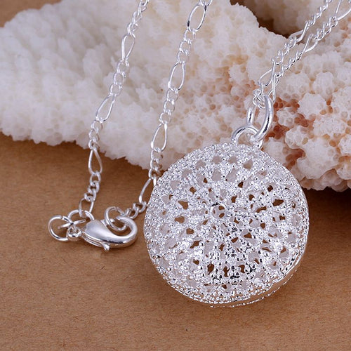 Gorgeous silver-plated pendant Round Bag tattoo choker joyas ELY