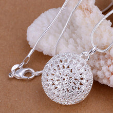 Gorgeous silver-plated pendant Round Bag tattoo choker joyas ELY
