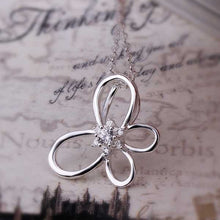 Gorgeous silver statement necklace Insets Butterfly collares floating charms159 ELY