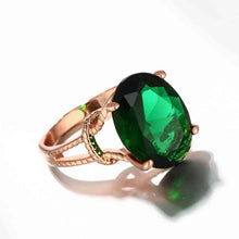 18K Gold Plating engagement ring big green gem prices in euros ruby jewelry SKGR1 5 ELY