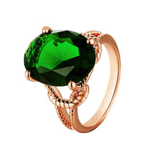 18K Gold Plating engagement ring big green gem prices in euros ruby jewelry SKGR1 5 ELY