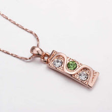 18K Gold Plating pendants flower cards bisuteria jewellery243 ELY