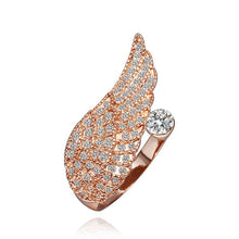 18K Gold Plated engagement ring wing colorful men ring collier plastron femme199 ELY