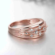 18k gold plated rings Point like crystal anel Elegant ELY