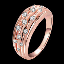 18k gold plated rings Point like crystal anel Elegant ELY
