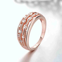 18k gold plated rings Point like crystal anel Elegant ELY
